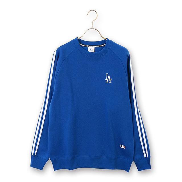 AOYAMA 【洋服の青山】MLB 裏起毛肩ラインクルートレーナー 長袖