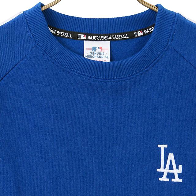 AOYAMA 【洋服の青山】MLB 裏起毛肩ラインクルートレーナー 長袖