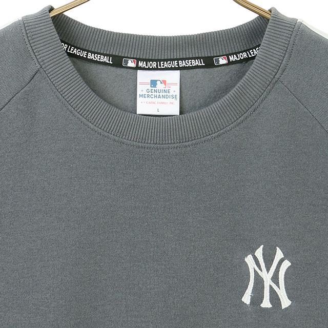 AOYAMA 【洋服の青山】MLB 裏起毛肩ラインクルートレーナー 長袖