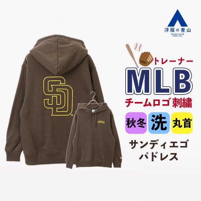 AOYAMA 【洋服の青山】MLB 裏起毛プルパーカー 長袖 メンズ 秋冬
