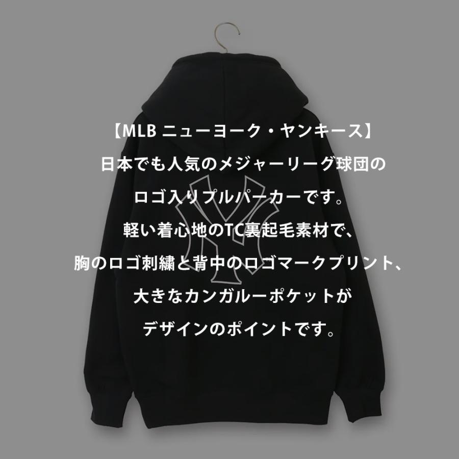 AOYAMA 【洋服の青山】MLB 裏起毛プルパーカー 長袖 メンズ 秋冬