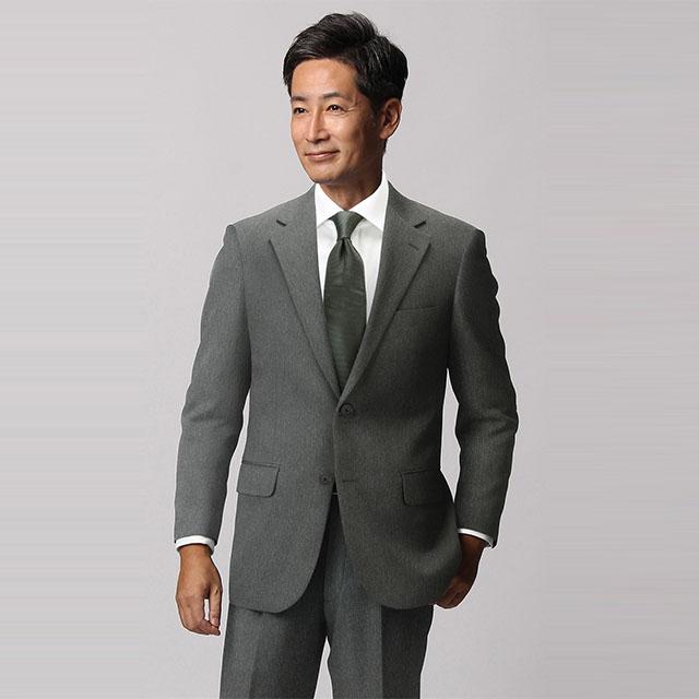 AOYAMA 【洋服の青山】スーツ メンズ ゆったり 秋冬 グレー