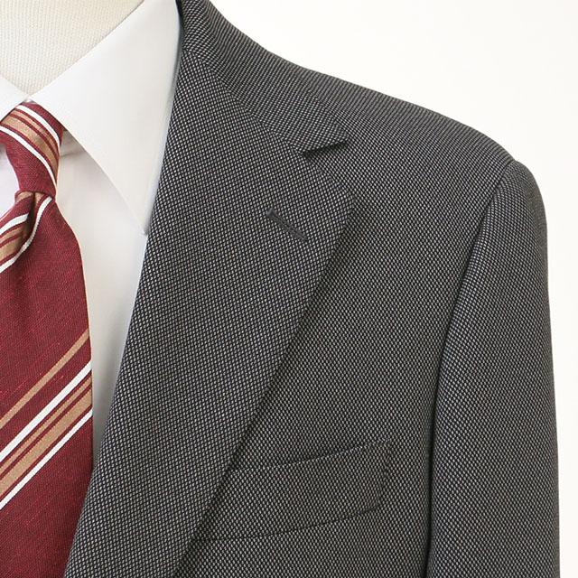 【洋服の青山】温度調節 ツーパンツ スーツ メンズ スリム 春夏秋冬 グレー 灰色 無地 背抜き ワンタック 洗える すぐ乾く 動きやすい ストレッチ 消臭 2パンツの画像