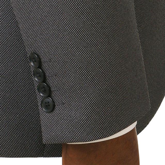 【洋服の青山】温度調節 ツーパンツ スーツ メンズ スリム 春夏秋冬 グレー 灰色 無地 背抜き ワンタック 洗える すぐ乾く 動きやすい ストレッチ 消臭 2パンツの画像