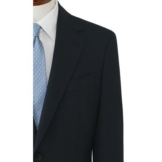 【洋服の青山】ツーパンツ CONTROLα 温度調節 スーツ メンズ スリム 春夏秋冬 ネイビー 紺 2パンツ 大きいサイズ ワンタック 洗える ストレッチ 動きやすいの画像