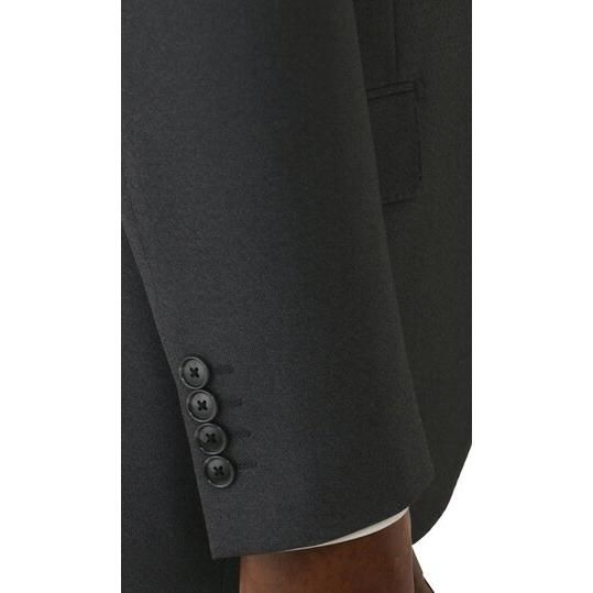 【洋服の青山】ツーパンツ CONTROLα 温度調節 スーツ メンズ スリム 春夏秋冬 グレー 灰色 2パンツ 大きいサイズ ワンタック 洗える ストレッチ 動きやすいの画像