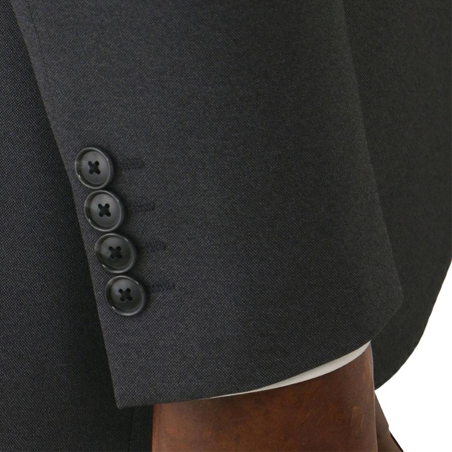 【洋服の青山】ツーパンツ CONTROLα 温度調節 スーツ メンズ スリム 春夏秋冬 グレー 灰色 2パンツ 大きいサイズ ワンタック 洗える ストレッチ 動きやすいの画像