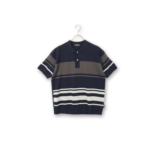 AOYAMA 【洋服の青山】 日本製 ニットポロシャツ 半袖 メンズ 春夏