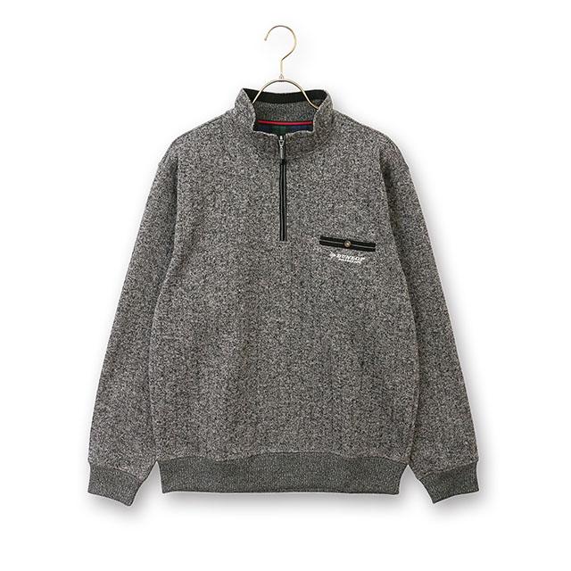 AOYAMA 【洋服の青山】DUNLOP ダンロップ 裏起毛ハーフジップ