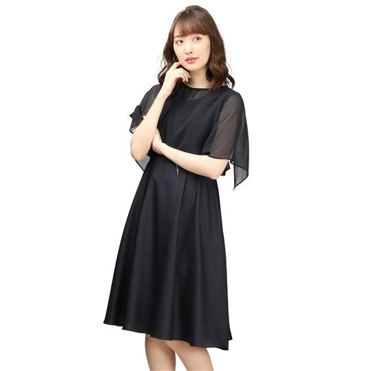 オープニング大放出セール オールシーズン用 ネイビー系 2way シフォンボレロ付ワンピース Anchor Woman Seal限定商品 Www Thedailyspud Com