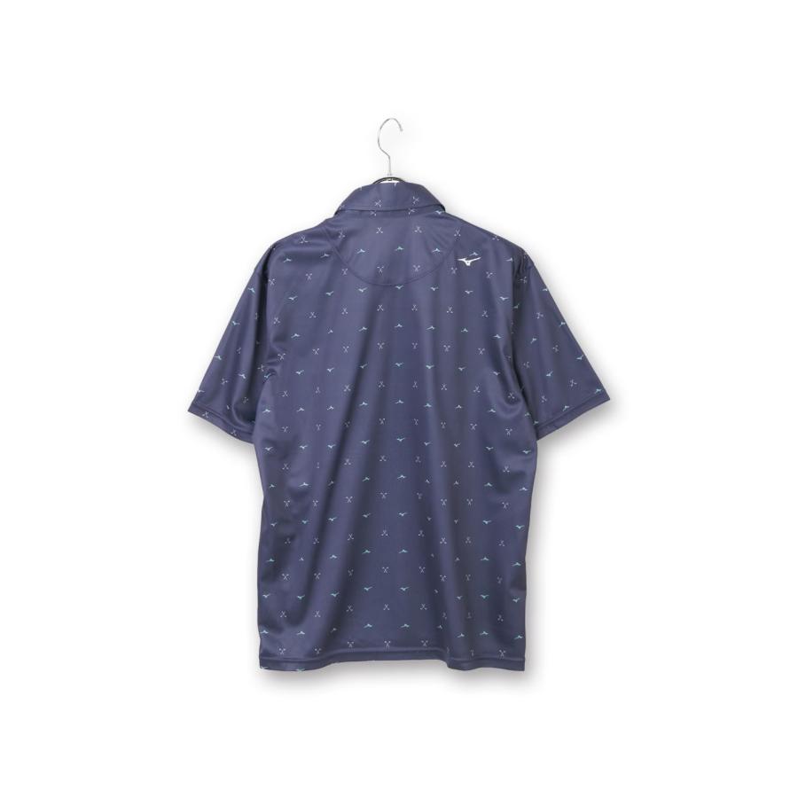 AOYAMA 【洋服の青山】ゴルフウェア 春夏用 ネイビー系 クラブ柄