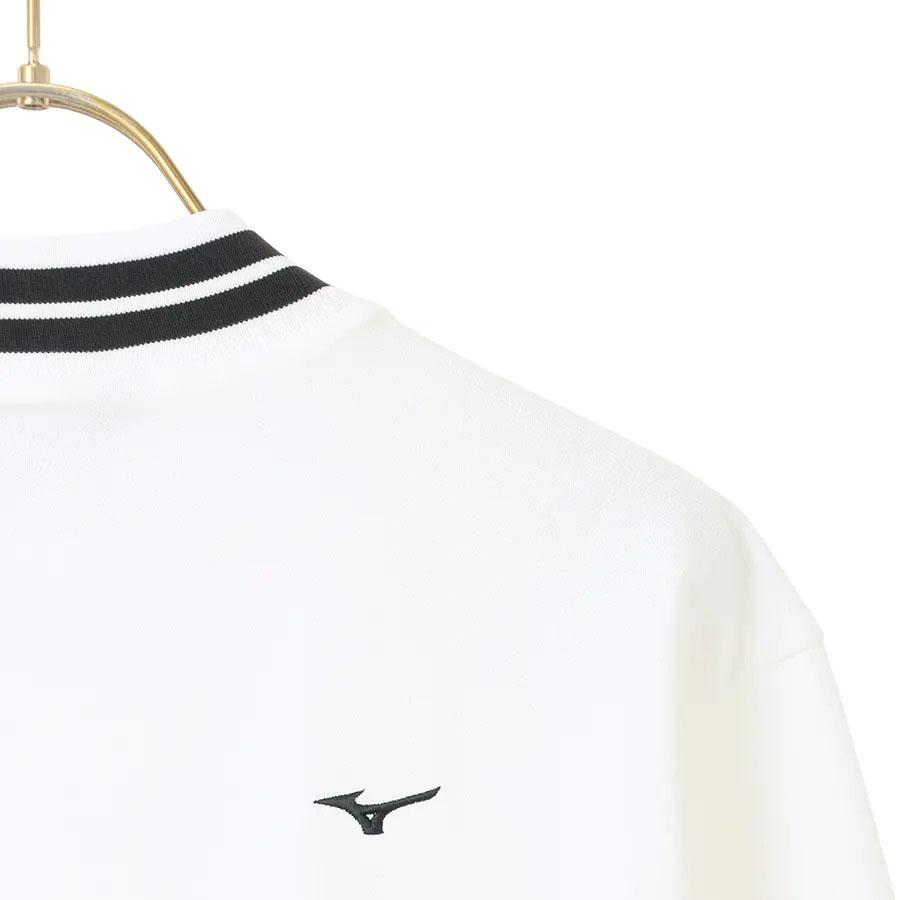 AOYAMA 【洋服の青山】モックネック シャツ メンズ 秋冬用 ホワイト系