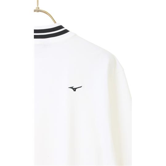 AOYAMA 【洋服の青山】モックネック シャツ メンズ 秋冬用 ホワイト系