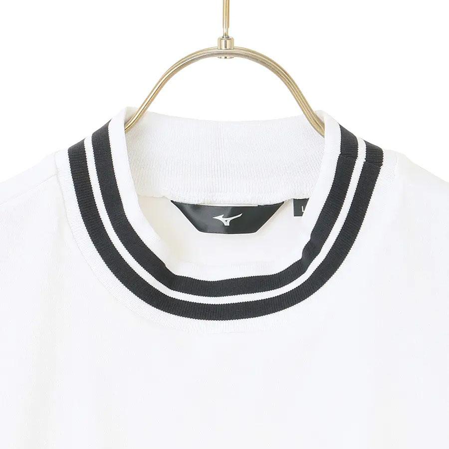 AOYAMA 【洋服の青山】モックネック シャツ メンズ 秋冬用 ホワイト系