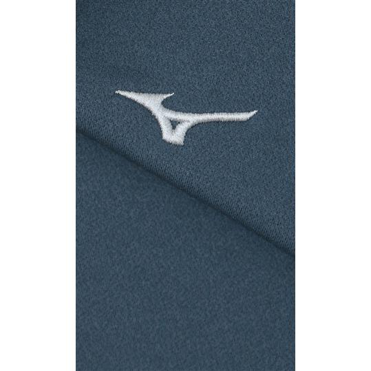 AOYAMA 【洋服の青山】モックネック シャツ メンズ 秋冬用 ネイビー系