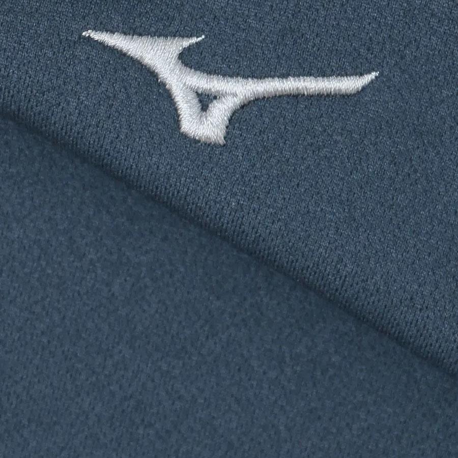 AOYAMA 【洋服の青山】モックネック シャツ メンズ 秋冬用 ネイビー系