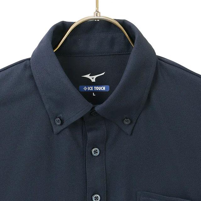 AOYAMA 【洋服の青山】ミズノ ポロシャツ 半袖 メンズ 春夏用 ボタン