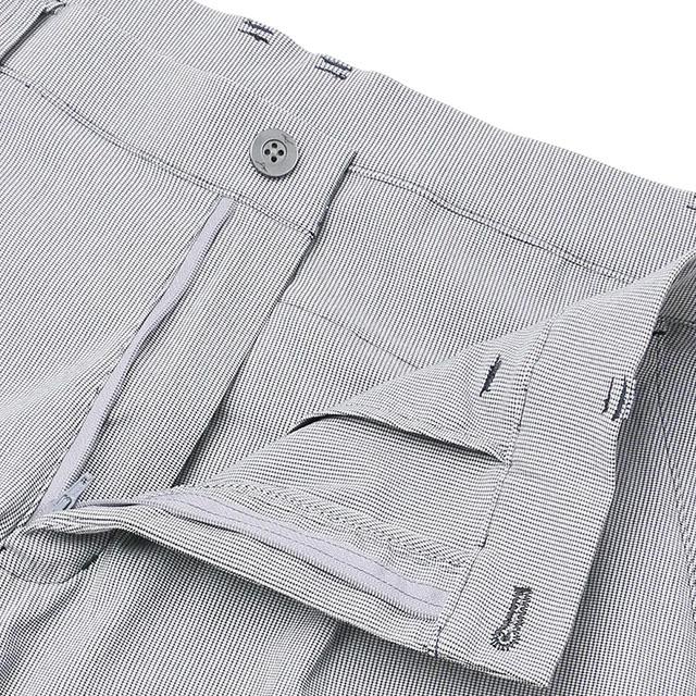 【洋服の青山】裾上げ済み ミズノ とにかく 涼しい パンツ メンズ スリム 春夏用 ブルーグレー テーパードパンツ ワンタック 洗える 動きやすい ひんやり 冷たい