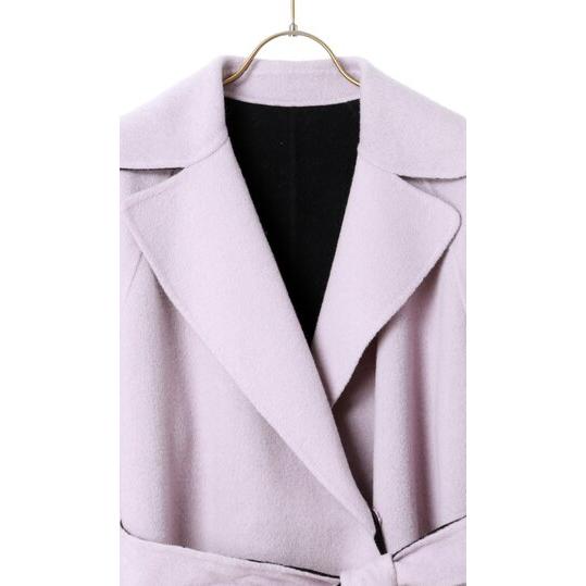 AOYAMA 【洋服の青山】軽くて暖かい ガウン風リバーコート チェスター