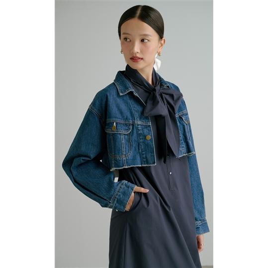 AOYAMA 【洋服の青山】リボンワンピース レディース 長袖 フロント  