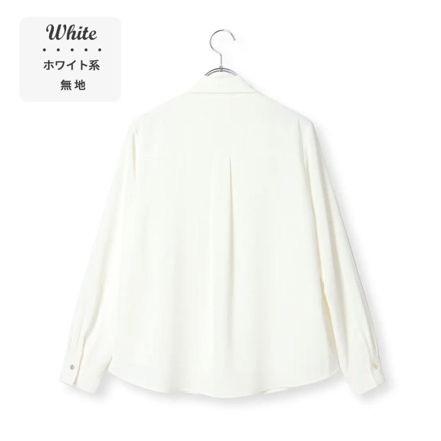 AOYAMA 【洋服の青山】春夏 秋冬 ホワイト アシンメトリーフリル