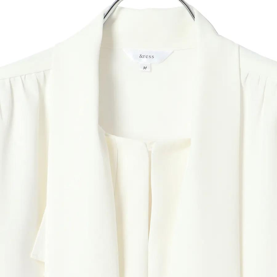 AOYAMA 【洋服の青山】春夏 秋冬 ホワイト アシンメトリーフリル