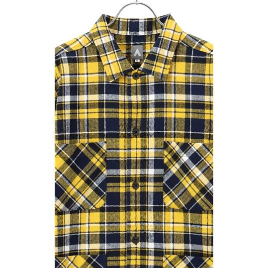 AOYAMA 【洋服の青山】厚地オーバーシャツ カジュアルシャツ 長袖