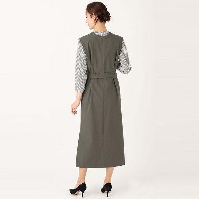 AOYAMA 【洋服の青山】前後2WAYジャンパースカート レディース スーツ