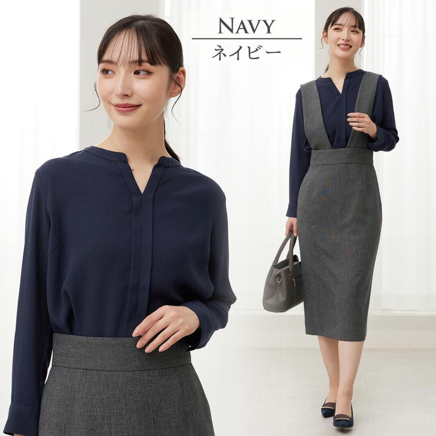 AOYAMA 【洋服の青山】《最短当日発送》ネイビー レディース
