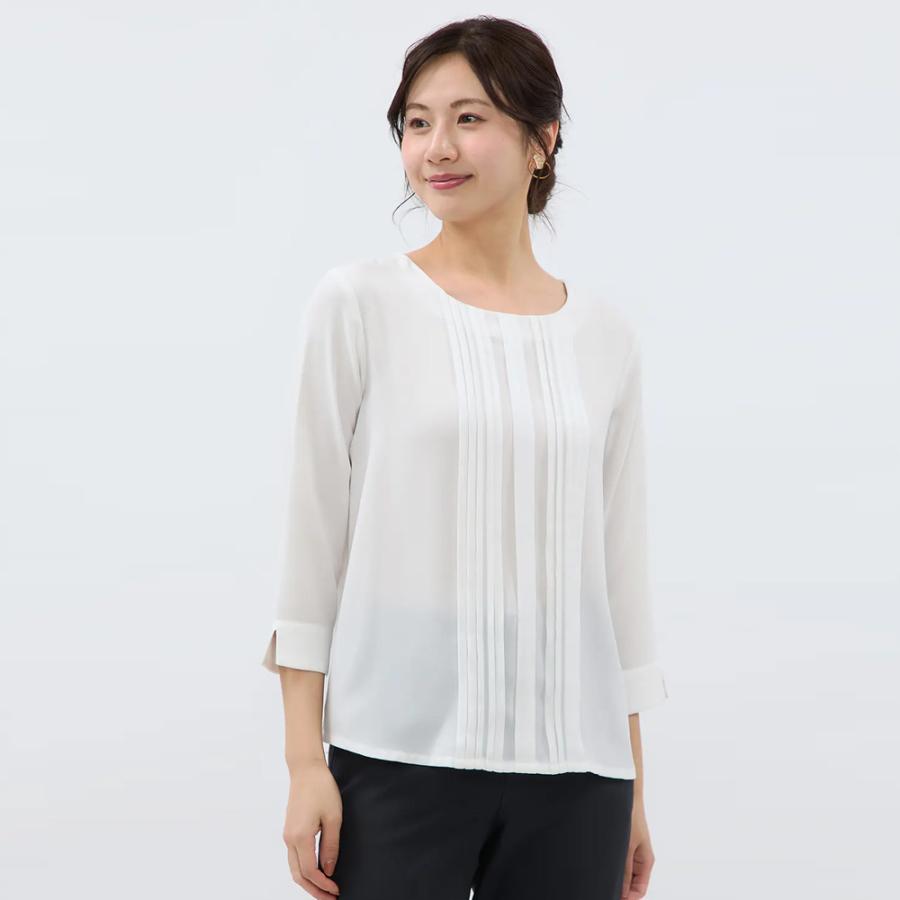 AOYAMA 洋服の青山 《最短当日発送》レディース フロントピンタック