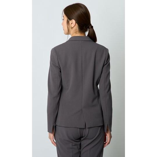 【洋服の青山】《最短当日発送》オールシーズン グレー系 1ボタンテーラードジャケット＋テーパードパンツセット [ジャケット] テーラード 1ボタン_7