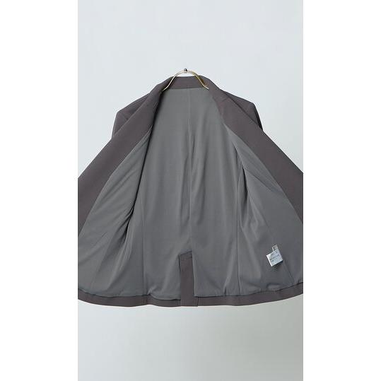 【洋服の青山】《最短当日発送》オールシーズン グレー系 1ボタンテーラードジャケット＋テーパードパンツセット [ジャケット] テーラード 1ボタン_8