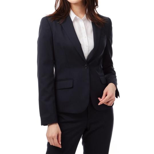 オールシーズン用 ネイビー系 ウォッシャブル ストレッチ セット着用可 1ボタンジャケット I M G N 洋服の青山plus 通販 Paypayモール
