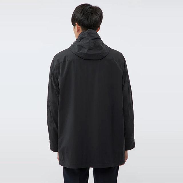 AOYAMA 【洋服の青山】暖かい ハーフコート メンズ 秋冬 ブラック