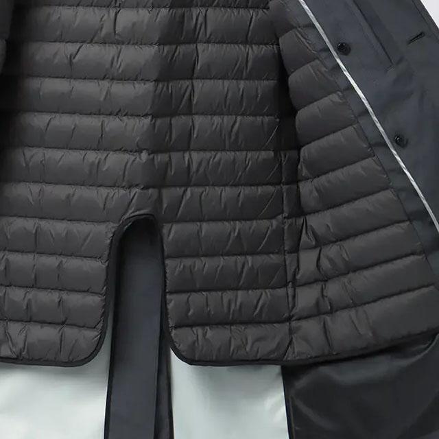 AOYAMA 【洋服の青山】秋冬 グレー系 ダウンライナー付きステンカラー