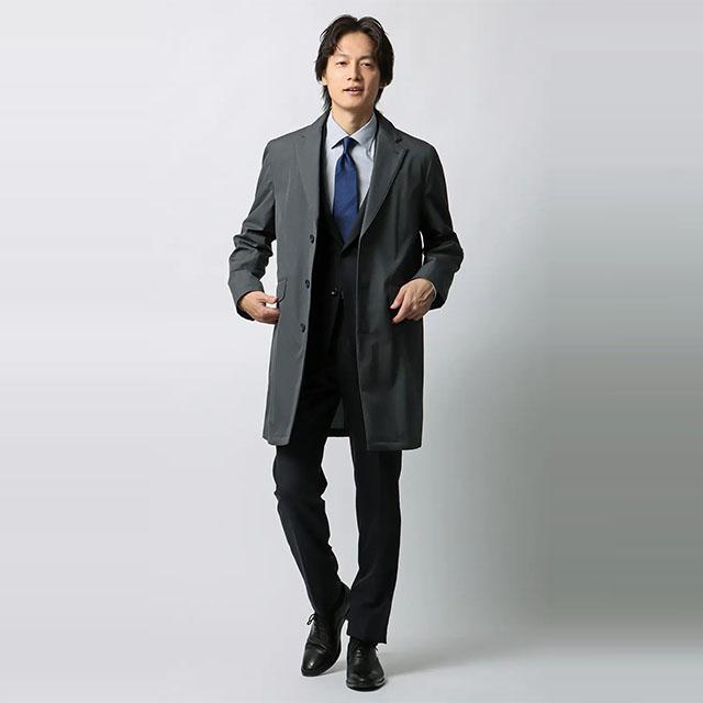 AOYAMA 【洋服の青山】暖かい ダウンライナー付き チェスターコート