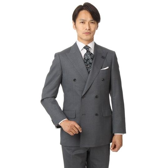 HILTON 戸賀モデル GUABELLO ダブル ストレッチ スーツ HILTON 戸賀モデル GUABELLO ダブル ストレッチ スーツ