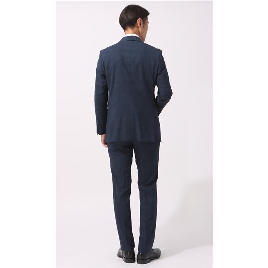 AOYAMA 【洋服の青山】ウール 混 メンズ スーツ 春夏 ネイビー AOYAMA 【洋服の青山】ウール 混 メンズ スーツ 春夏 ネイビー
