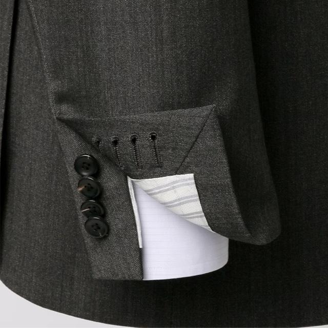 【洋服の青山】メンズ 春夏 グレー系 プレミアムスタイリッシュスーツ【CERRUTI《I TRAVEL》】男性 紳士服 シングル ビジネス ストレッチ 長袖 標準体の画像