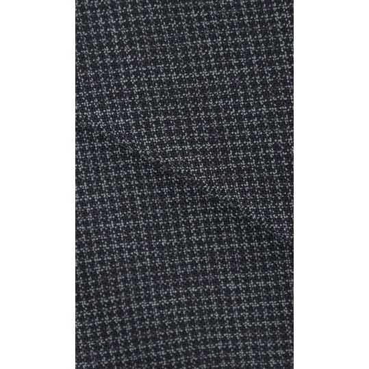 【洋服の青山】ウール100％ メンズ スーツ 春夏 ネイビー 紺 プレミアム スタンダード ARLING&標準 男性 紳士服 2ボタン ワンタック 千鳥格子 吸湿の画像