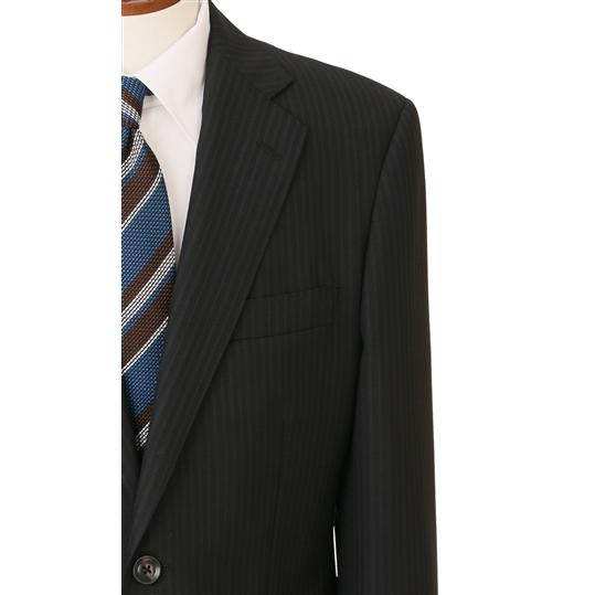 【洋服の青山】メンズ スーツ 春夏用 ブラック系 プレミアムスタンダードスーツ【CAVENDISH】 Savile Rowの画像