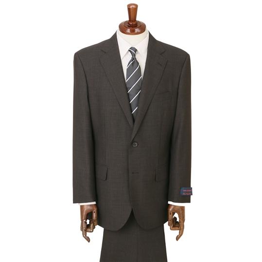 AOYAMA 【洋服の青山】ウール100％ メンズ スーツ 春夏 ブラウン 茶色