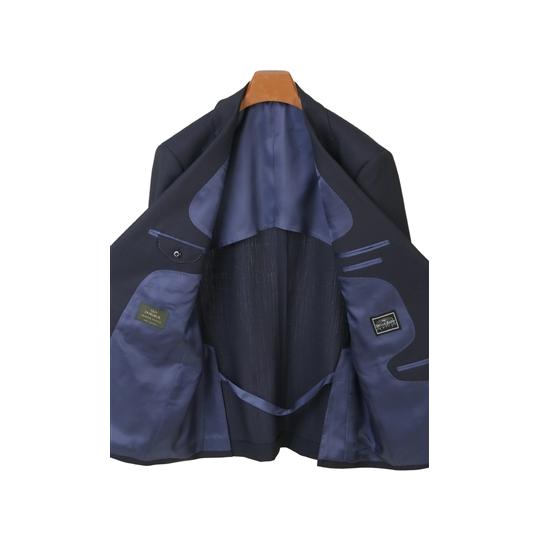 極美品✨ビームスハート スーツ 紺 ネイビー ストライプ アジャスター 起毛 3ピース 人気のLサイズ】BEAMS HEART ビームスハート セットアップ