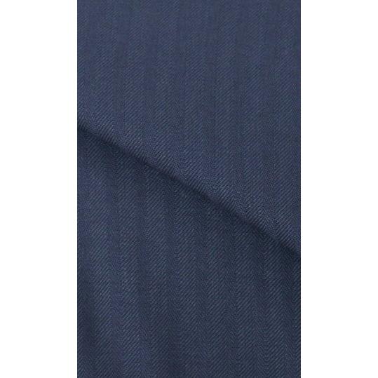 【洋服の青山】オールシーズン ネイビー系 プレミアムスタンダードスーツ【DORMEUIL】 【ジャケット】 2ボタン 背抜き 本台場 脇当て 重ねボタン サイドベンツの画像