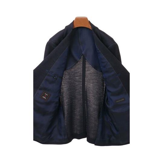 【洋服の青山】福岡ソフトバンクホークスモデル プレミアム スーツ メンズ スリム 春夏 秋冬 ネイビー 紺 2ボタン 背抜き サイドベンツ ノータック ストレッチの画像