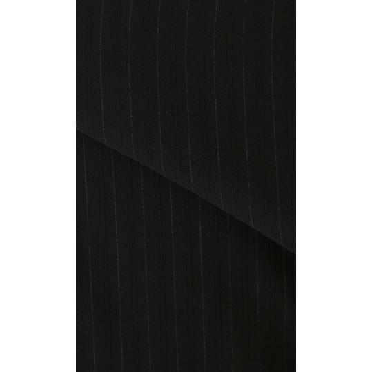 【洋服の青山】2パンツ 2タック 肩くるしくないスーツ メンズ ゆったり 春夏 ブラック 黒 ストライプ ツーパンツ ツータック 大きいサイズ 2ボタン シングルの画像