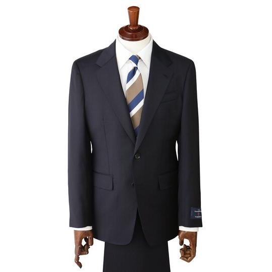 United allows プレミアムウール ネイビースーツ　春秋 AOYAMA 【洋服の青山】プレミアム ウール シルク スーツ メンズ スリム