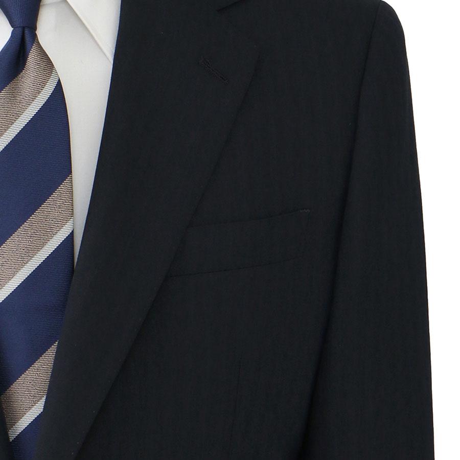 【洋服の青山】冷たい スーツ メンズ スリム 盛夏 ネイビー 紺 ストライプ 3L 大きいサイズ 2ボタン 背抜き 接触冷感 涼しい ストレッチ 動きやすい 洗えるの画像