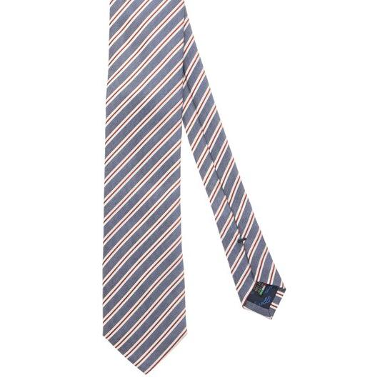 【未使用品】ブリオーニ　シルクネクタイ 幾何学模様 ネイビー系　大剣幅8cm AOYAMA 【洋服の青山】ネイビー系 プレミアムレギュラータイ ネクタイ