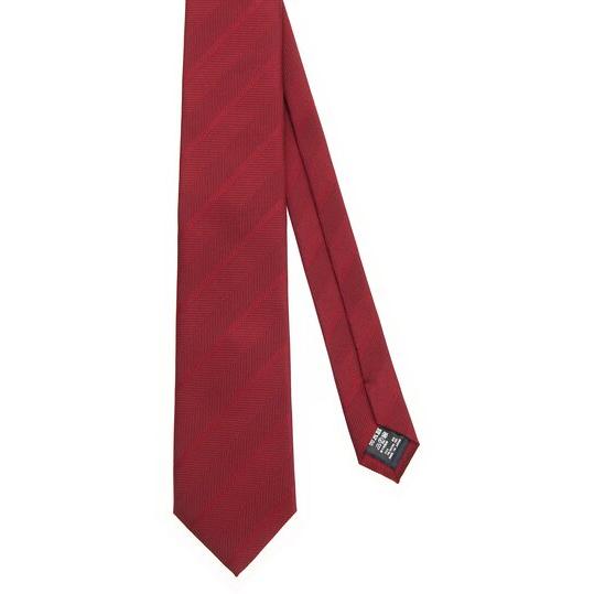 AOYAMA 【洋服の青山】ネクタイ メンズ レッド系 赤色 ストライプ
